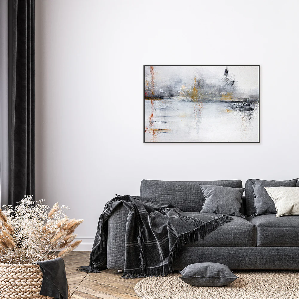 Moments of Neutrality, Hand-Painted Canvas - Image 2