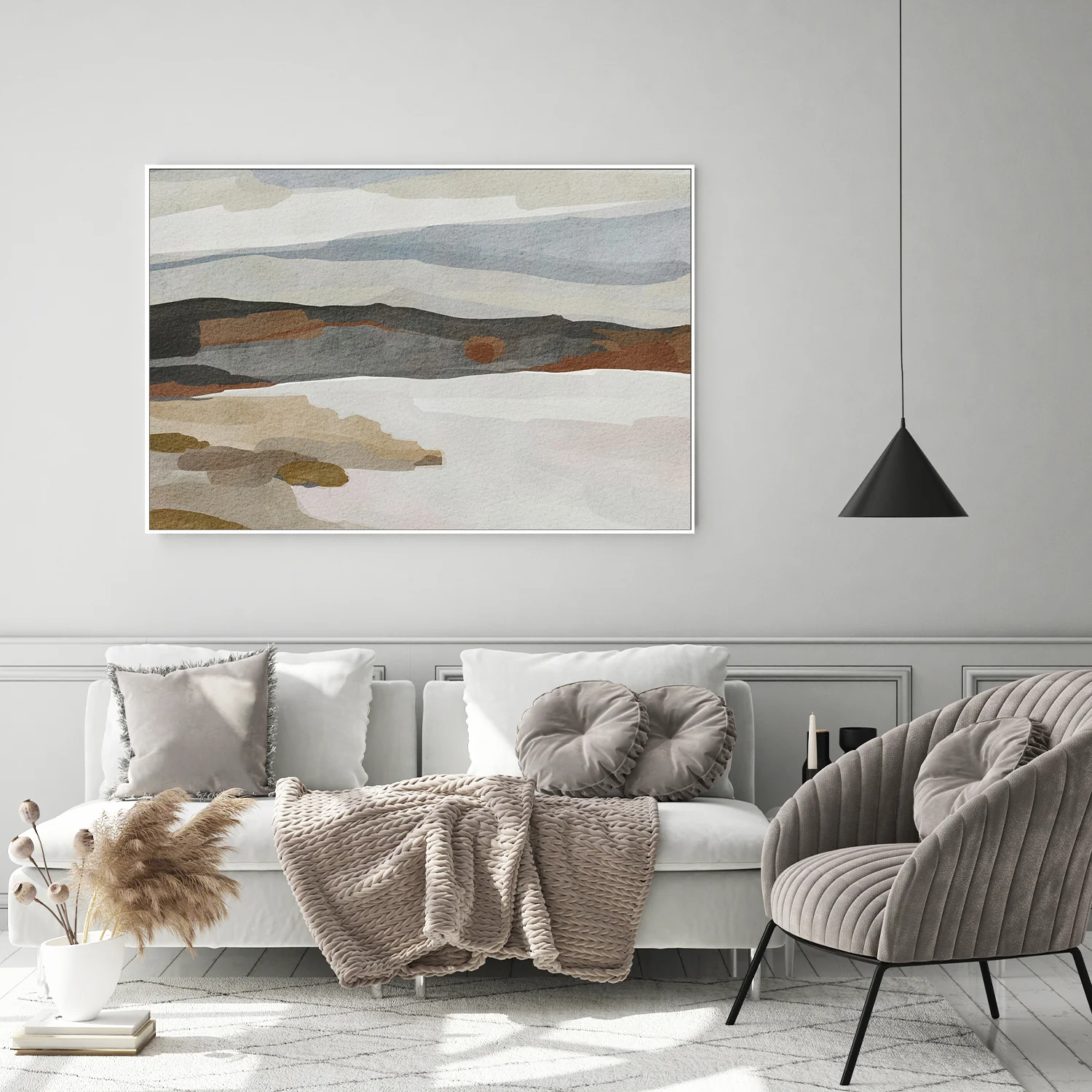 Monochrome Abstract Landscape - Image 7