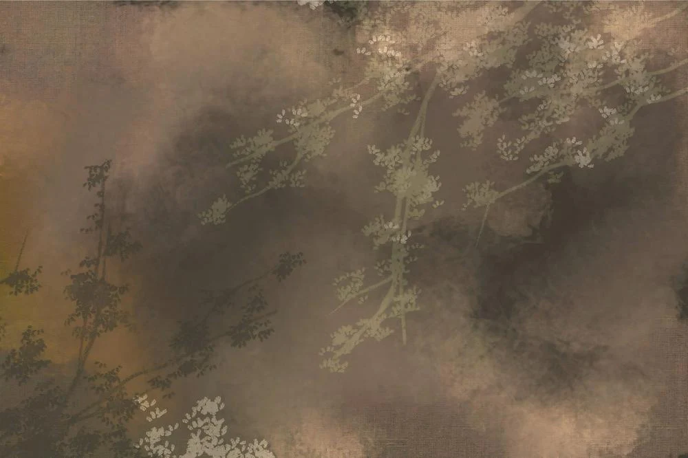 Moody dark brown rustic landscape