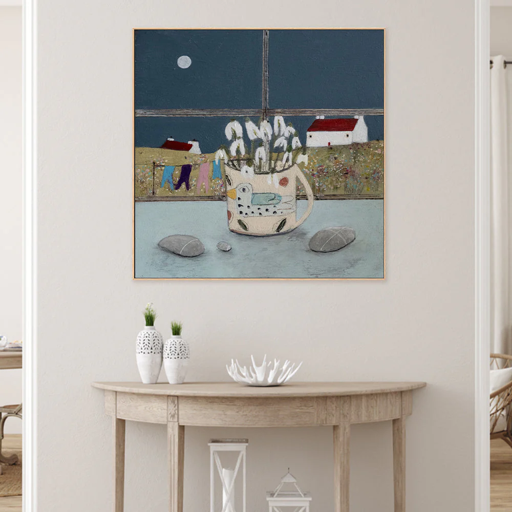 Moonlight Snowdrops , By Louise O'hara - Image 2