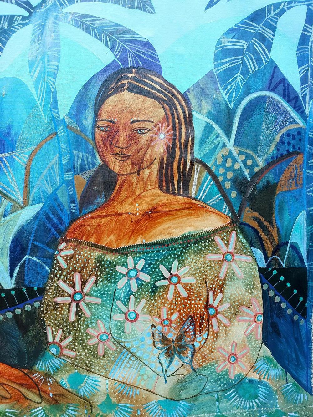 Moonlit Harmony, Original Hand-Painted Canvas By Amanda Skye - Image 2