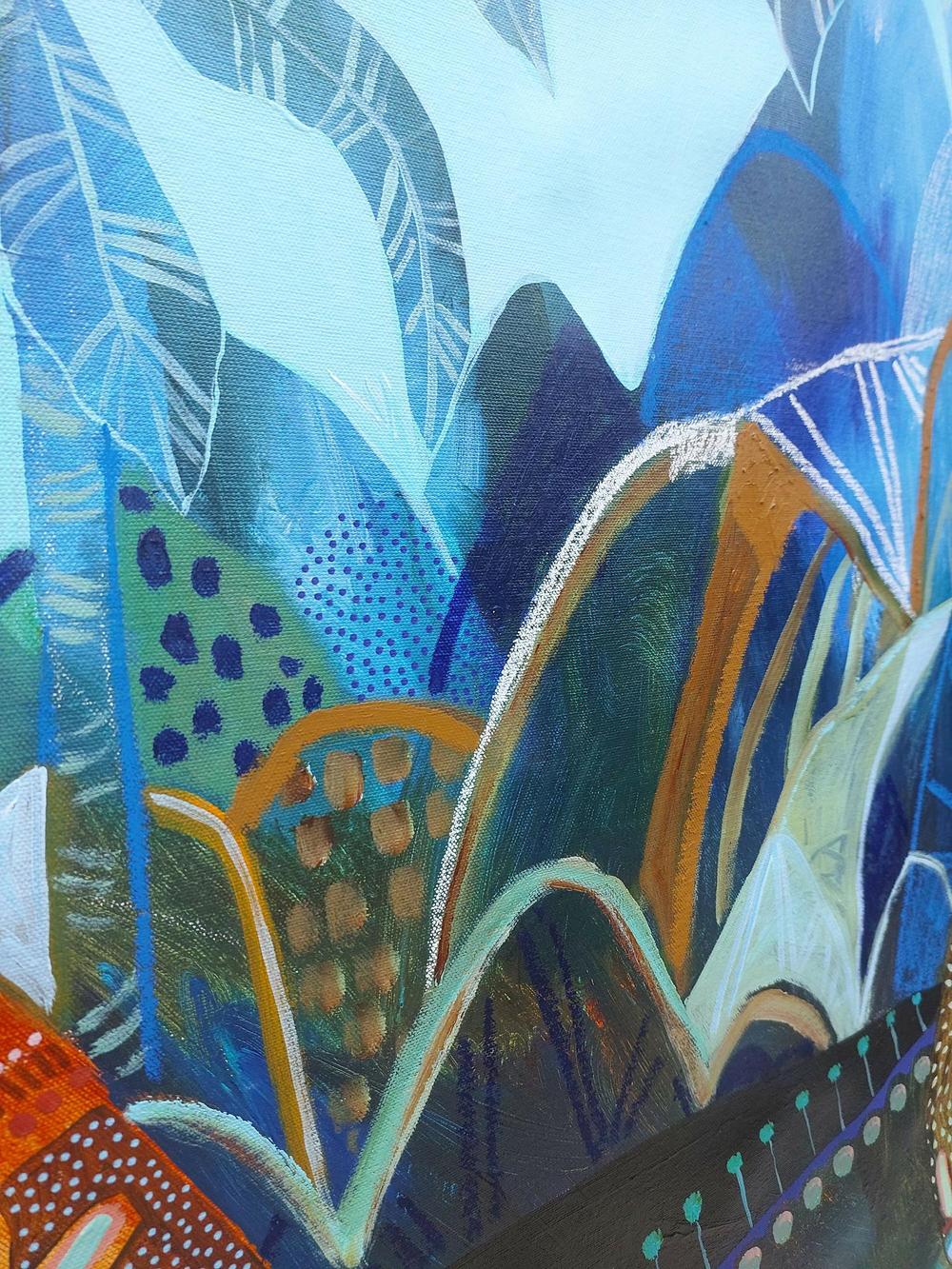 Moonlit Harmony, Original Hand-Painted Canvas By Amanda Skye - Image 4
