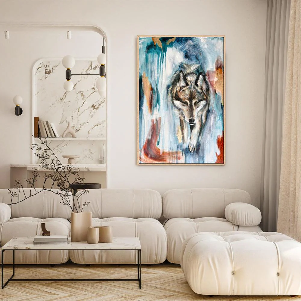 Moonlit Wanderer, Original Hand-Painted Canvas By Emily Birdsey - Image 3