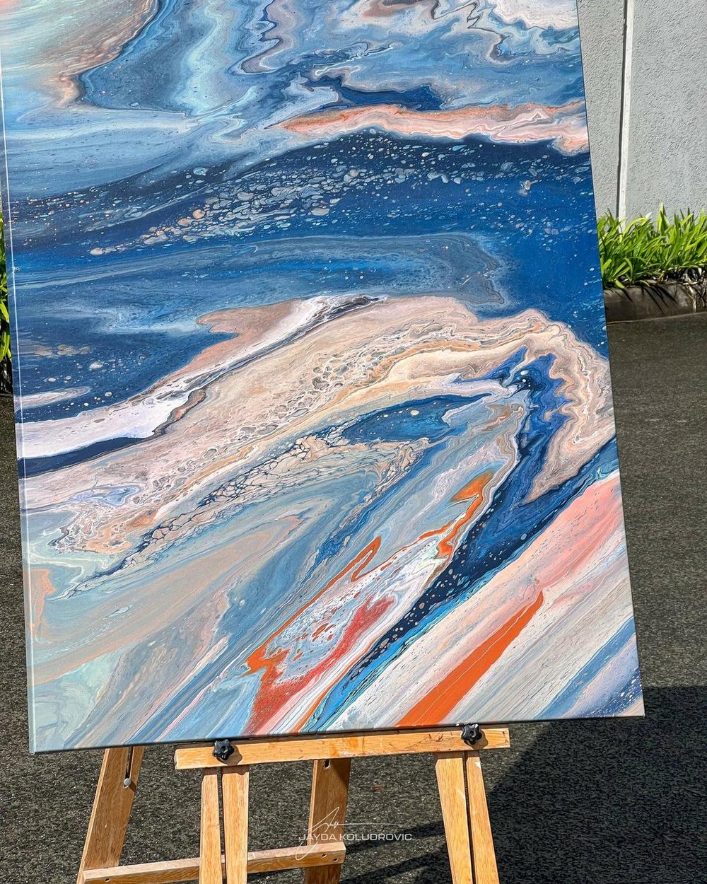 MOONSTONE, Original Hand-Painted Canvas , By Jayda Koludrovic - Image 3