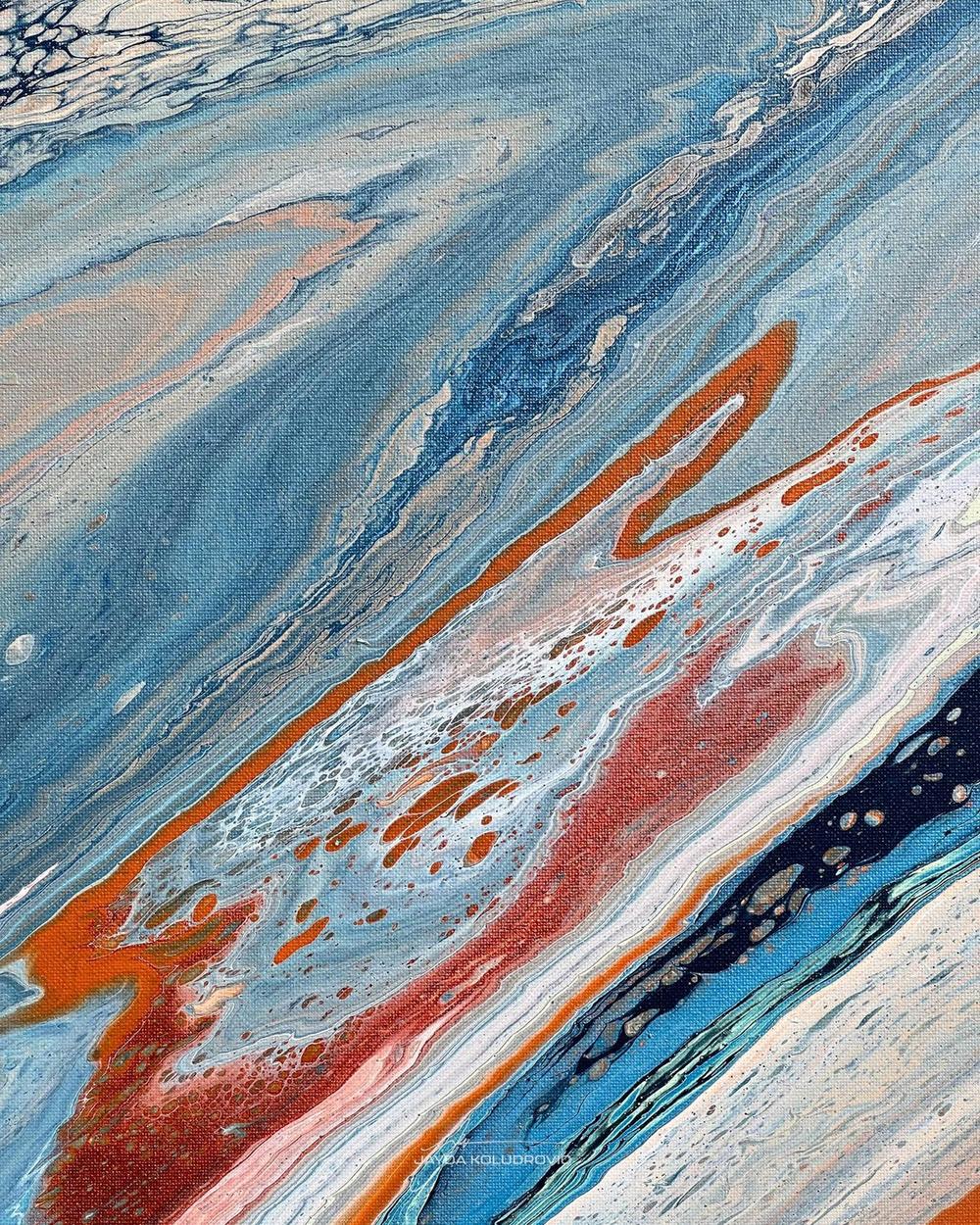 MOONSTONE, Original Hand-Painted Canvas , By Jayda Koludrovic - Image 7