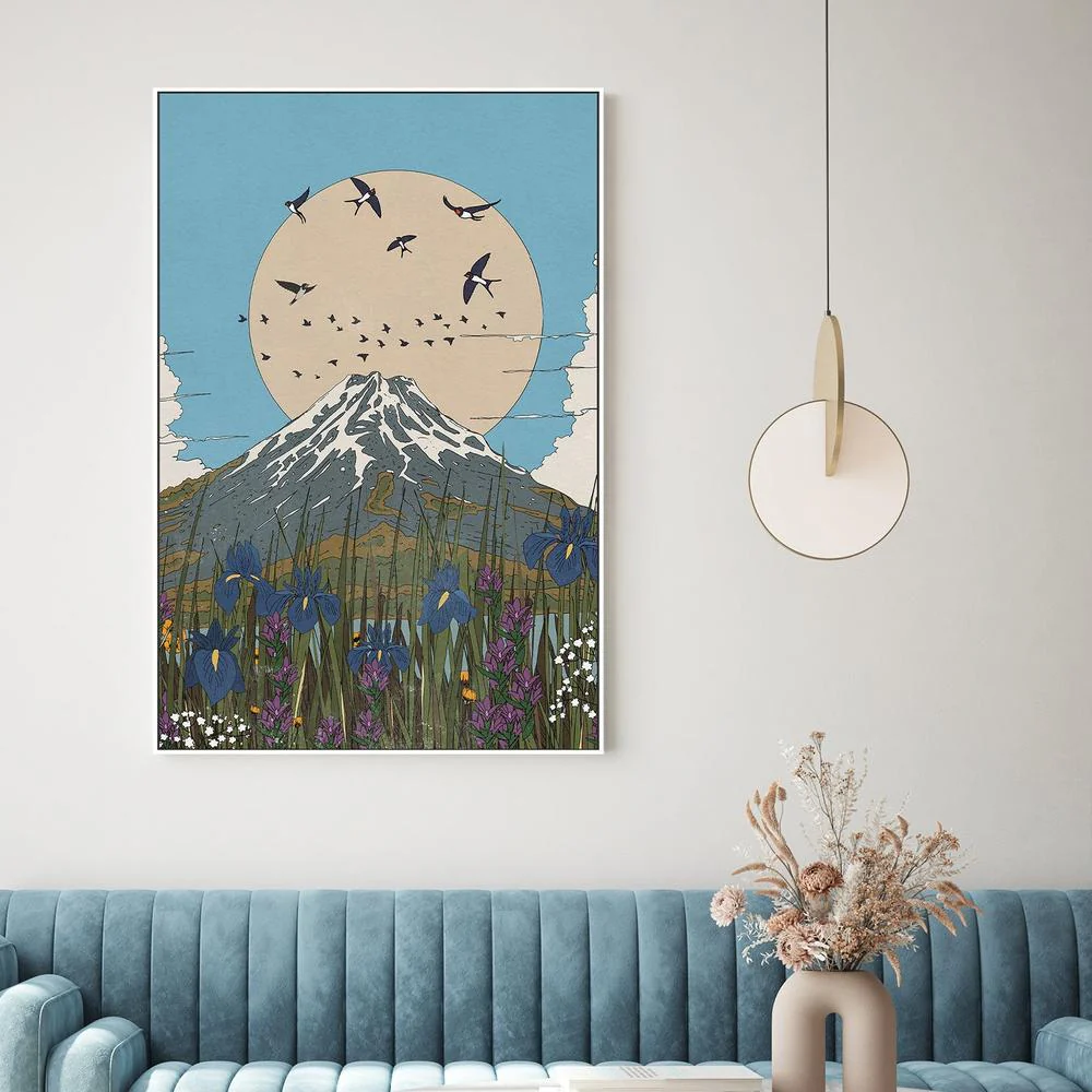 Mount Fuji Swallows Irises - Image 2