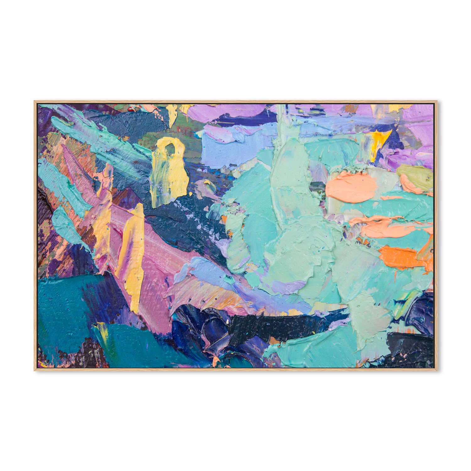 Multicoloured Madness, Style D, Hand-Painted Canvas - Image 4