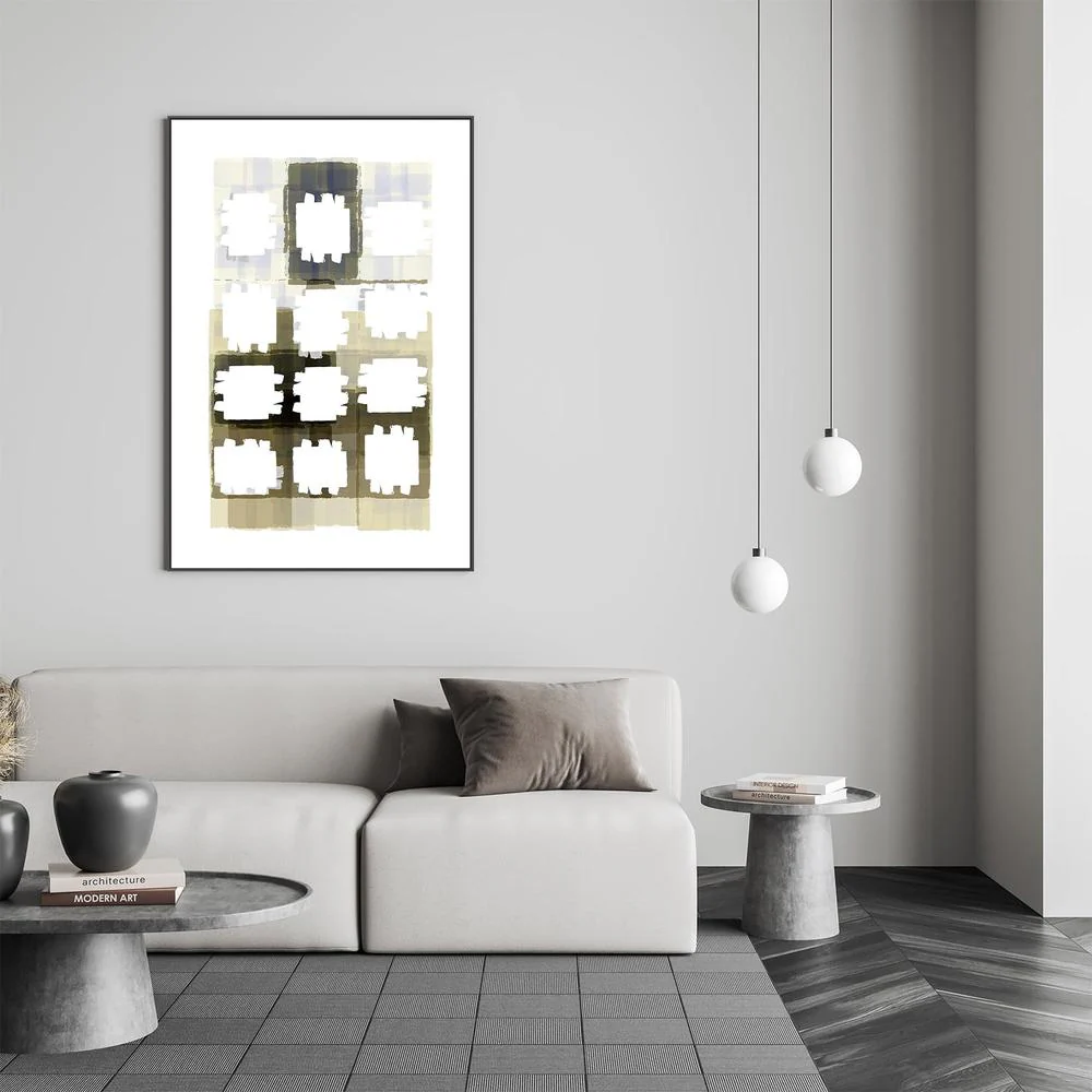 Muted Grid Abstract - Image 9