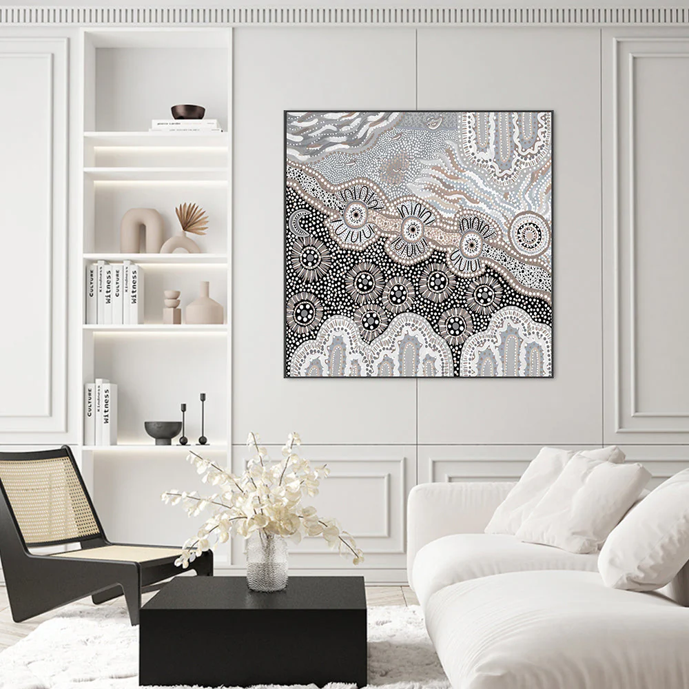 My Country Home, Brown And Blue Tones - Image 2
