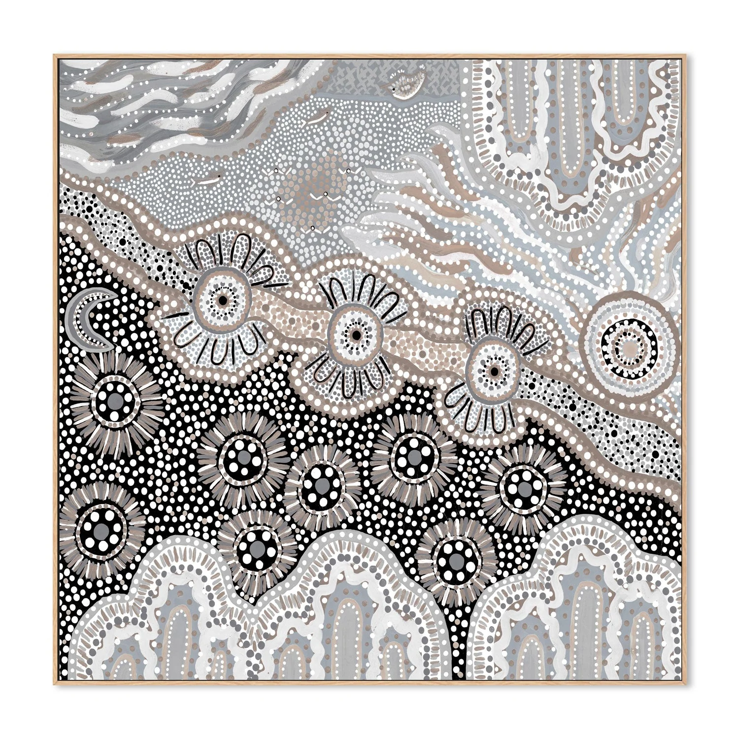 My Country Home, Brown And Blue Tones - Image 4