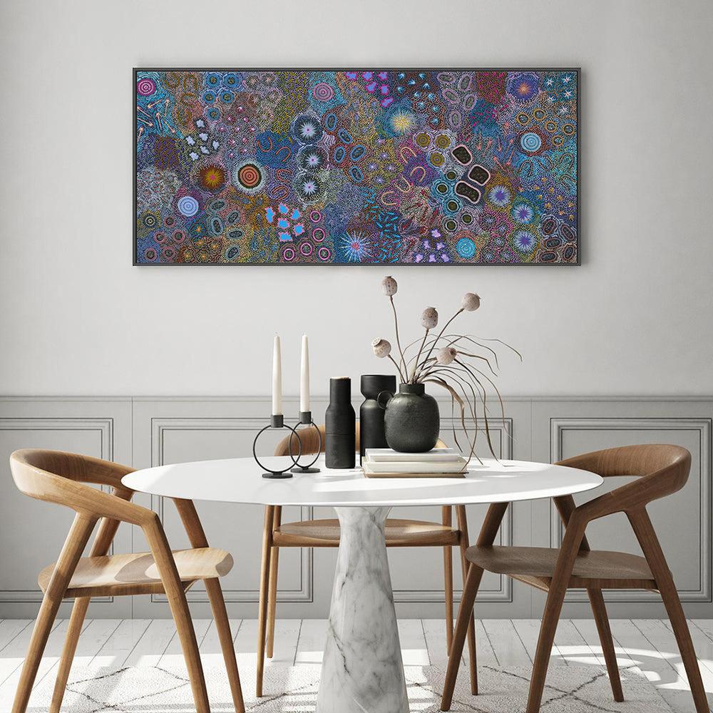 My Grandmother's Country, Style A, Original Indigenous Painting On Canvas By Michelle Possum Nungurrayi - Image 4
