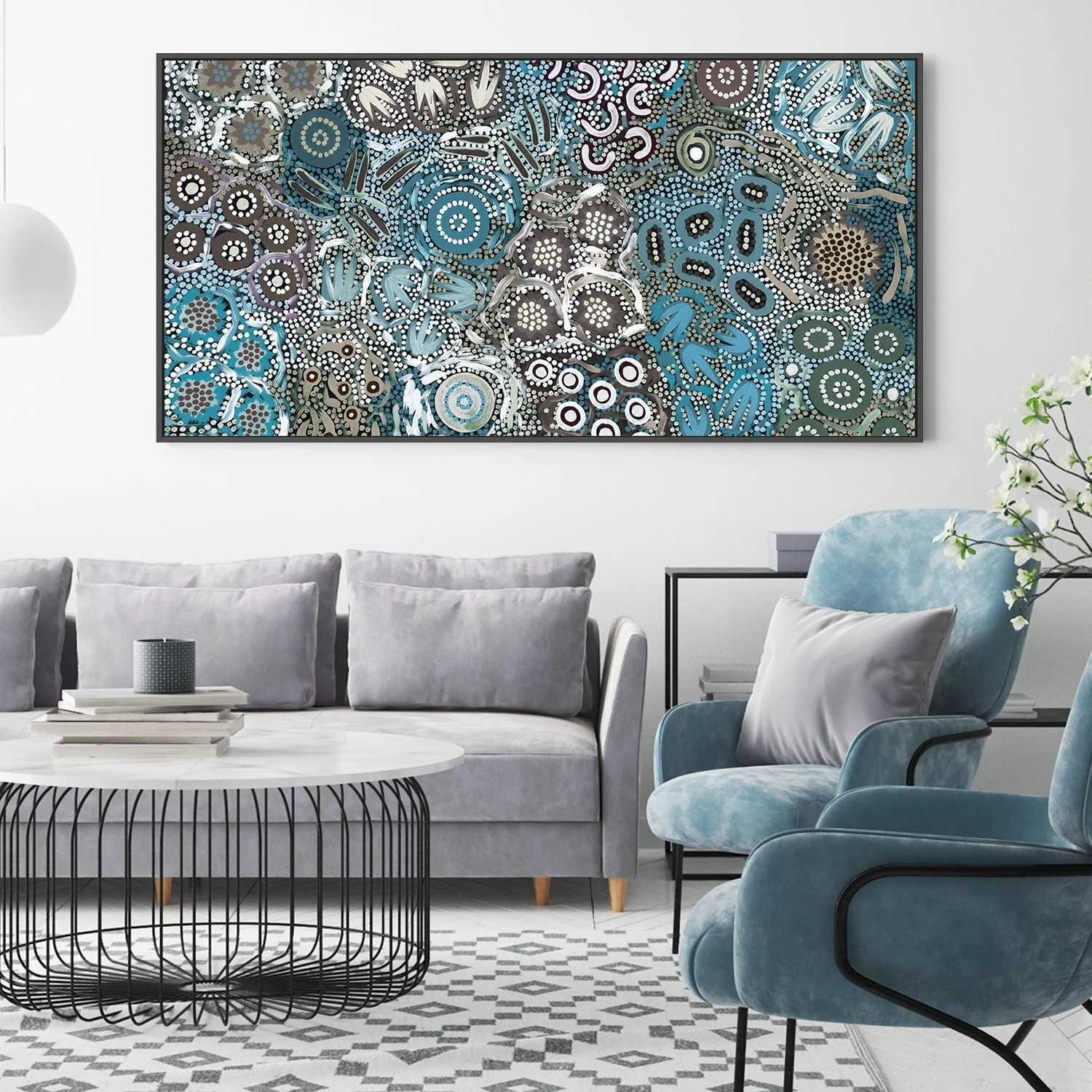 My Great Great Grandmothers Land, Style A, Teal Tone - Image 2