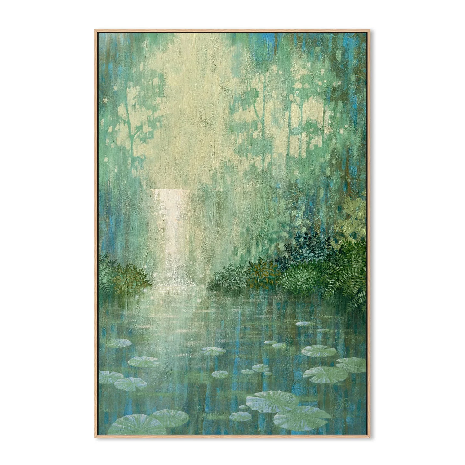 Mysterious Waterfall And Water Lily Pond - Image 4