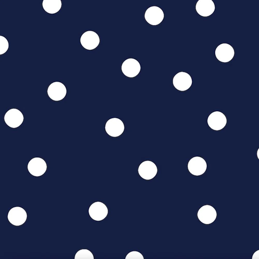 Navy And White Dots  Wallpaper - Image 3