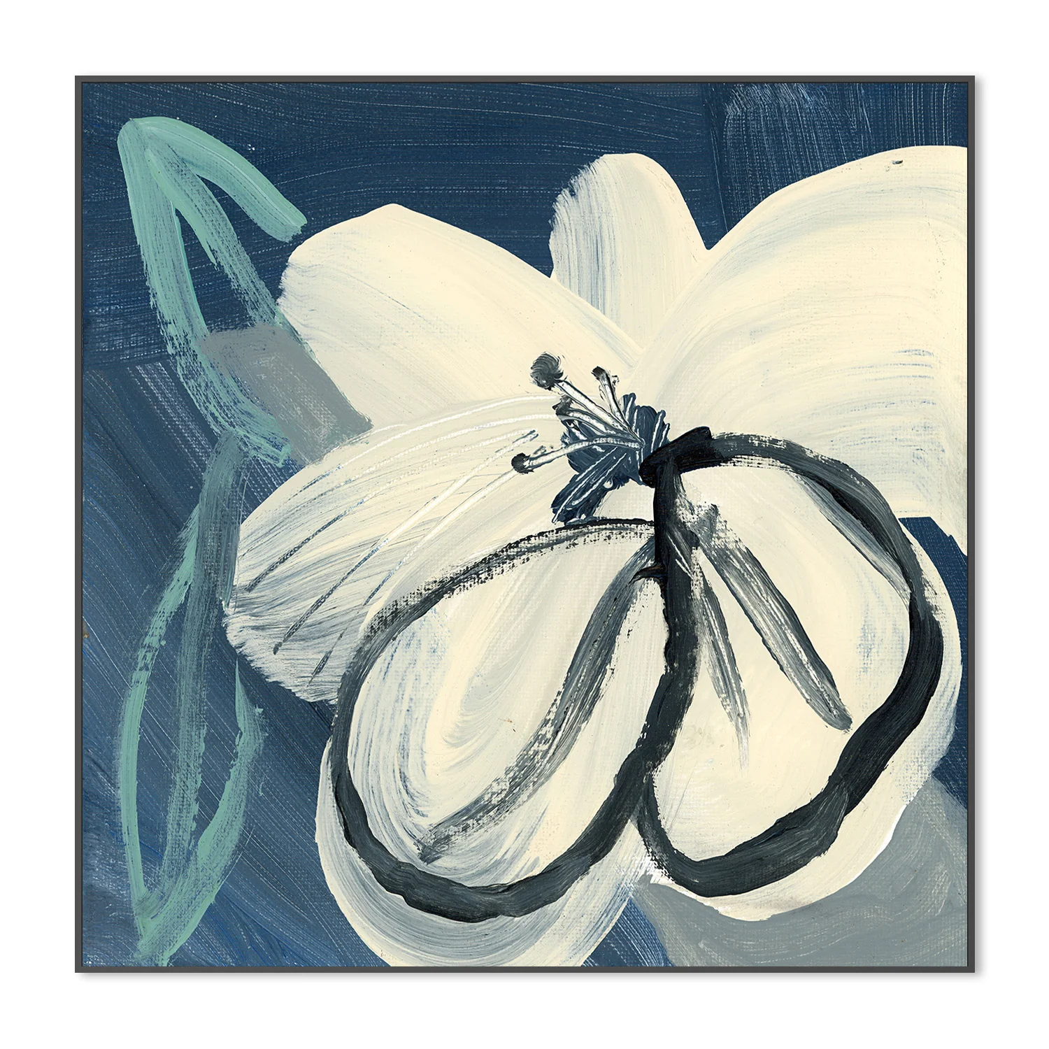 Navy Cream Floral - Image 3