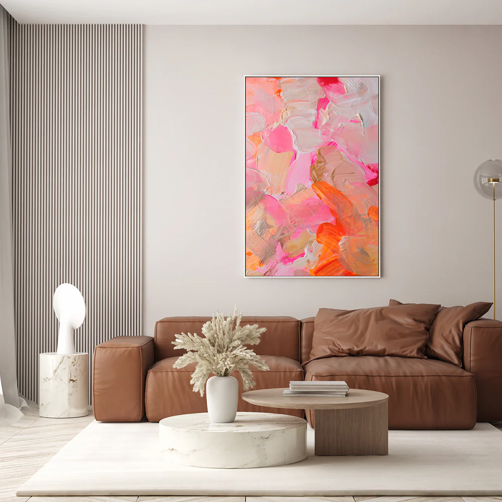 Neon Colours , Hand-Painted Canvas - Image 2