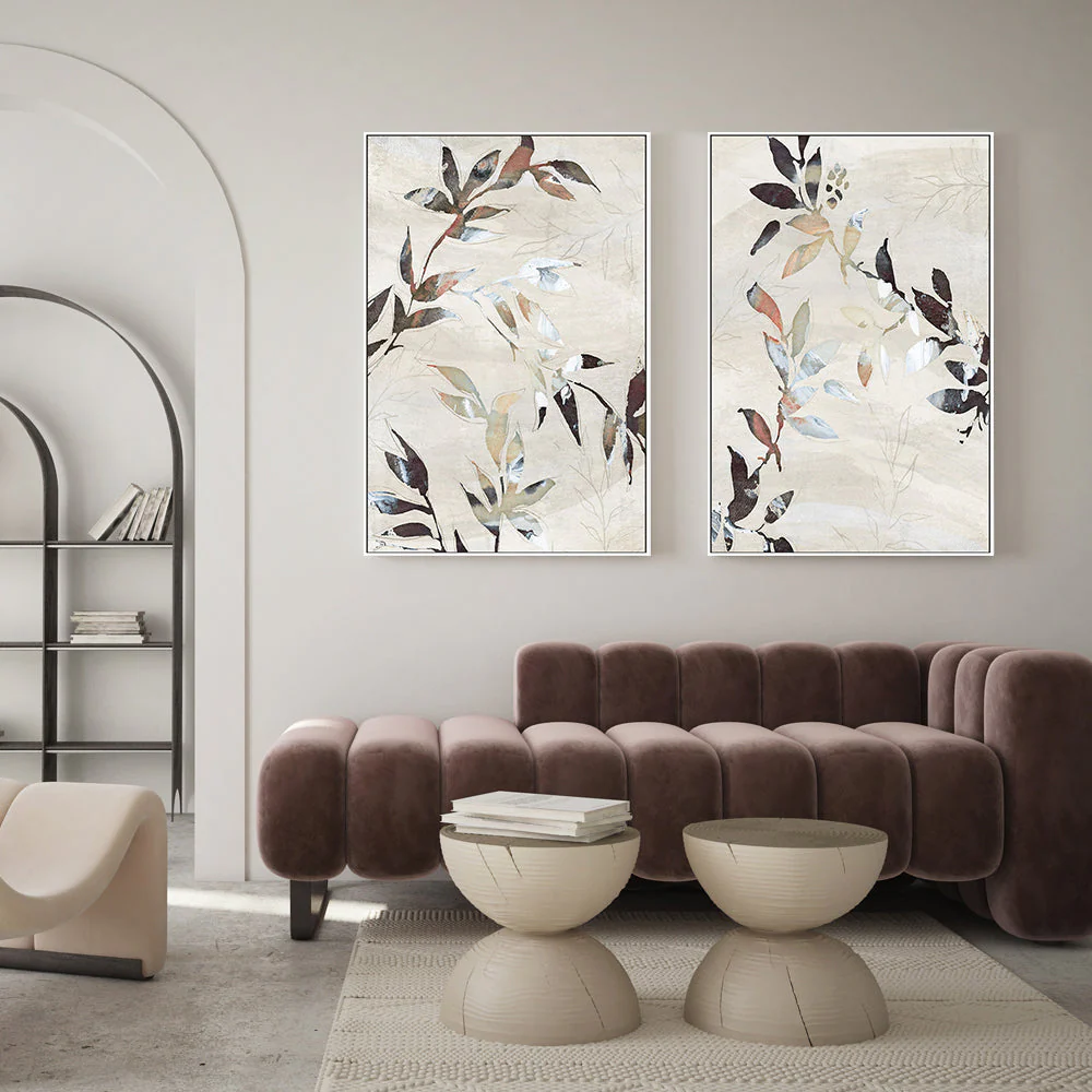 Neutral Botanical, Style E & F, Set of 2 - Image 7