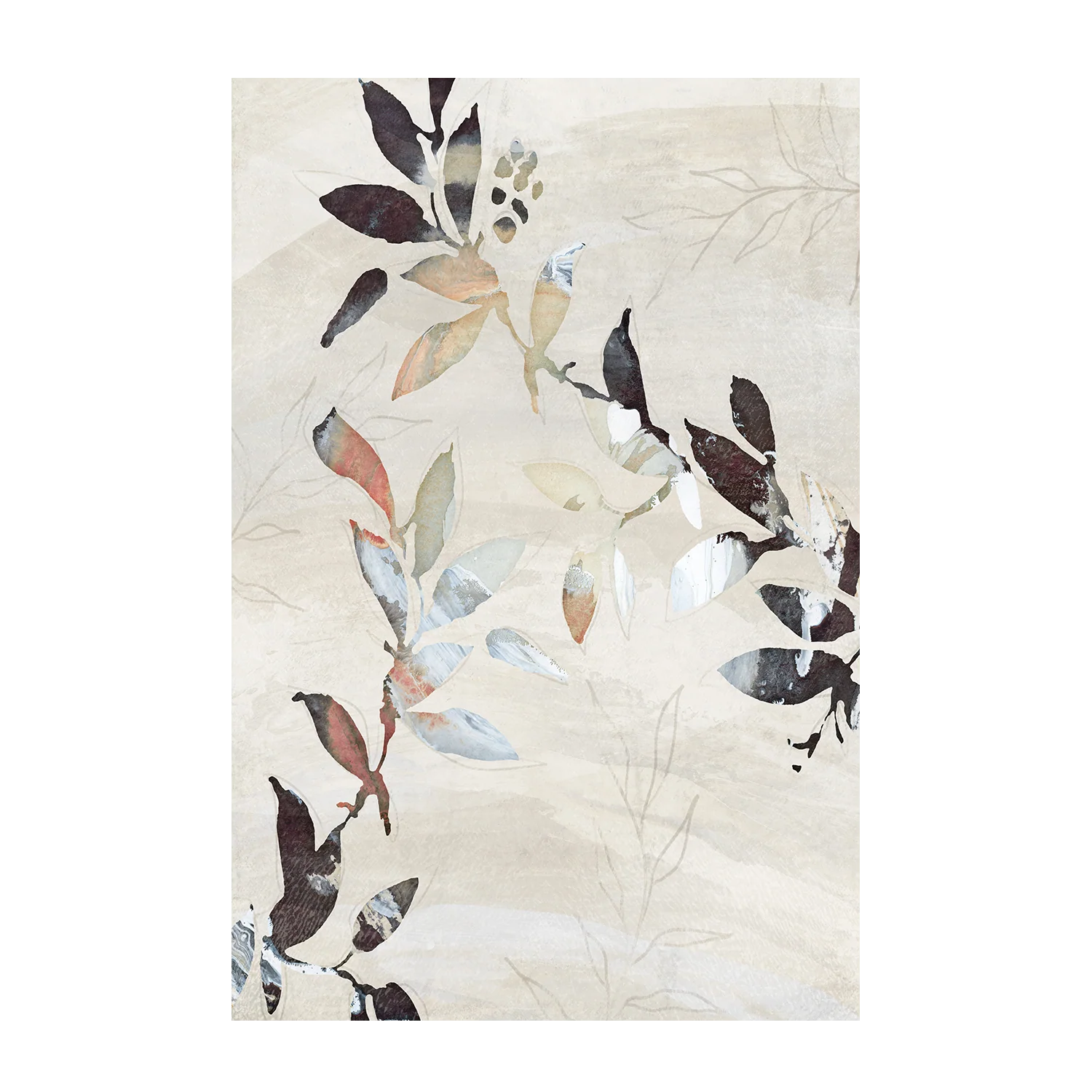 Neutral Botanical, Style E & F, Set of 2 - Image 9