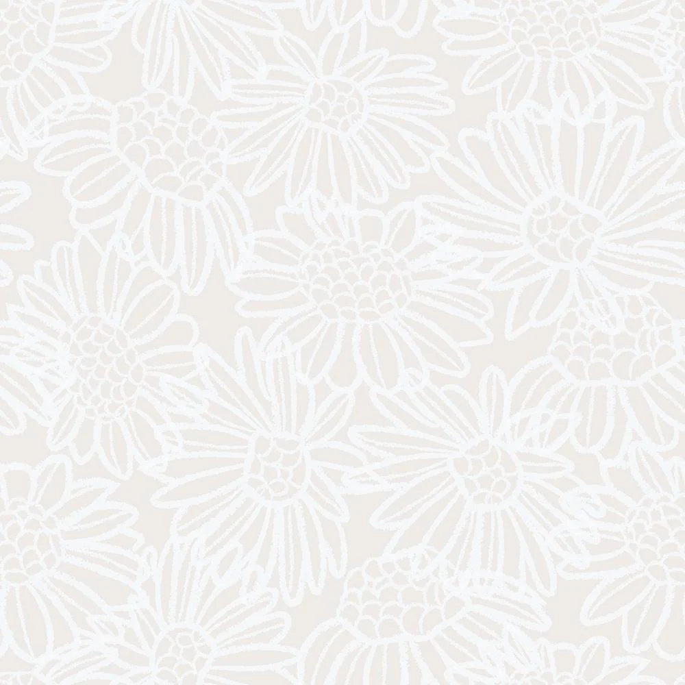 Neutral Daisy Wallpaper