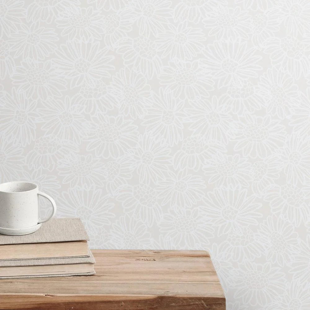 Neutral Daisy Wallpaper - Image 3