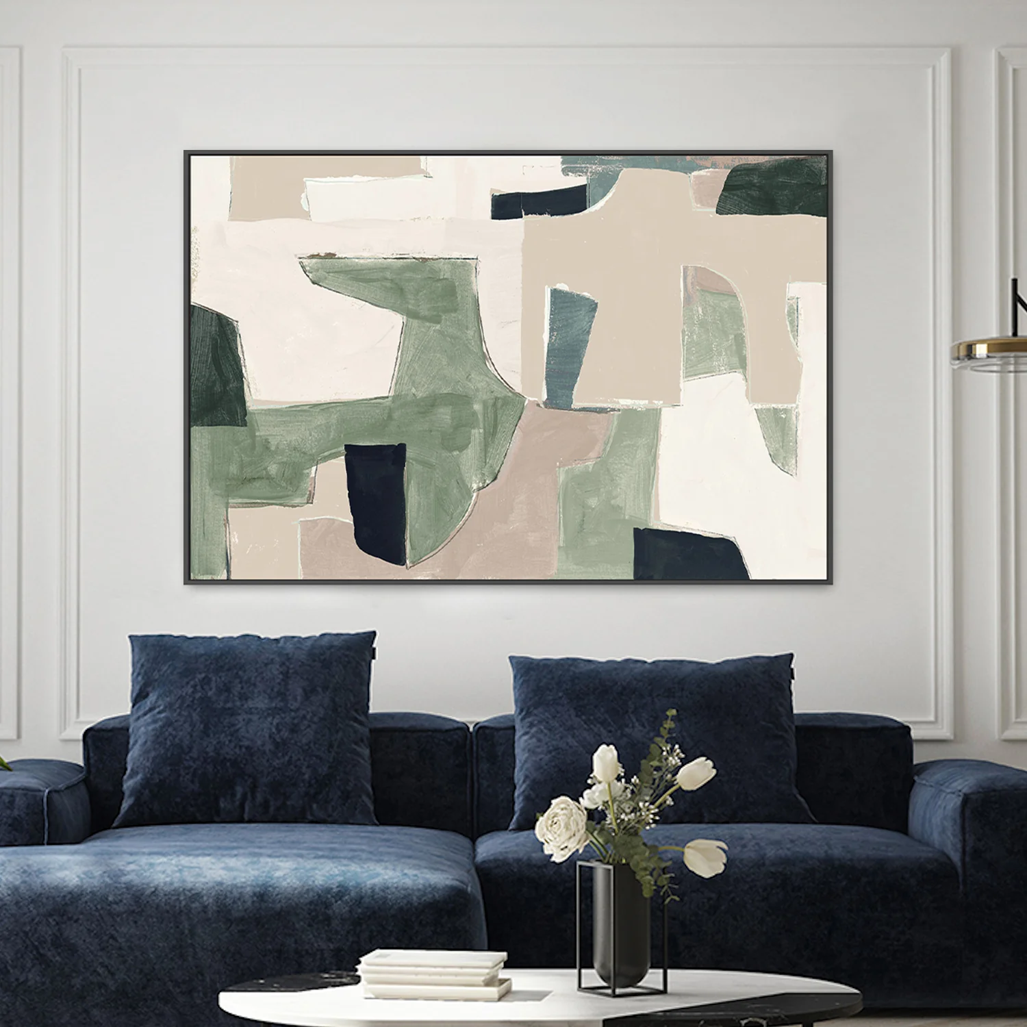 New Jigsaw, Beige and Green - Image 2