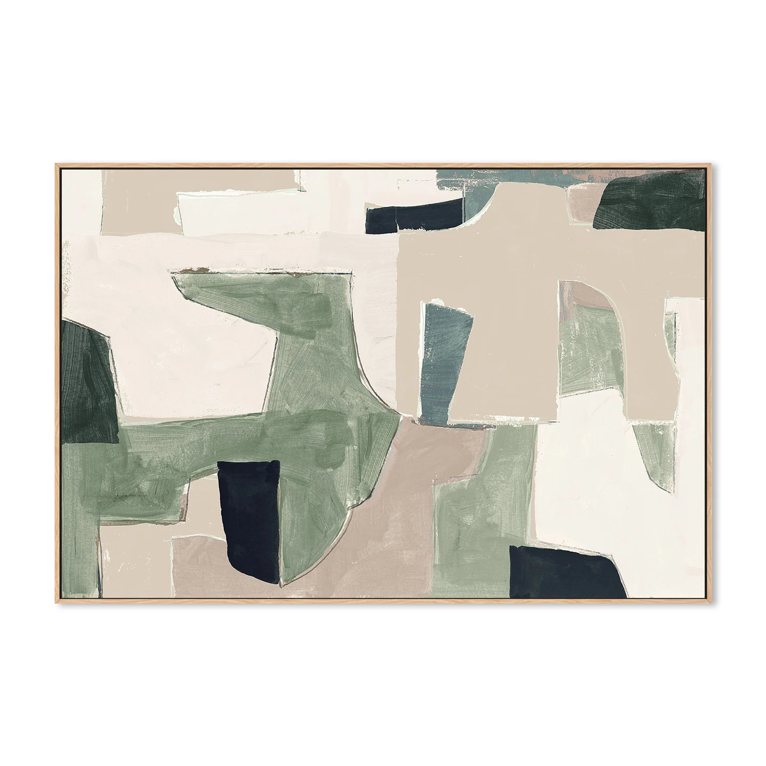 New Jigsaw, Beige and Green - Image 4