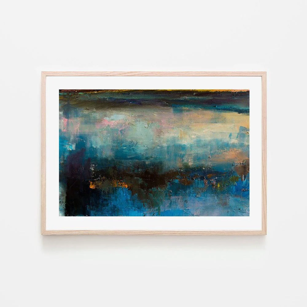 Night Reflections , Hand-painted Canvas - Image 6