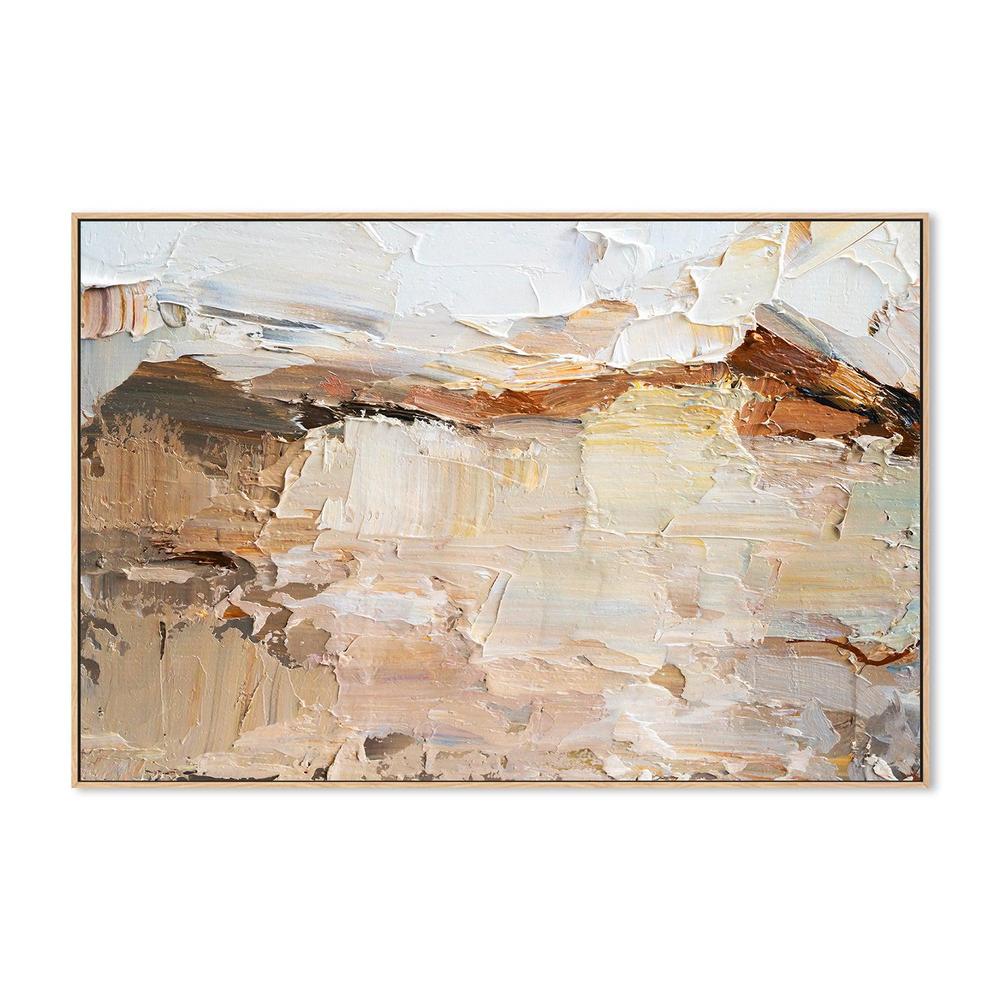 Nude and White Landscape , Hand-painted Canvas - Image 3