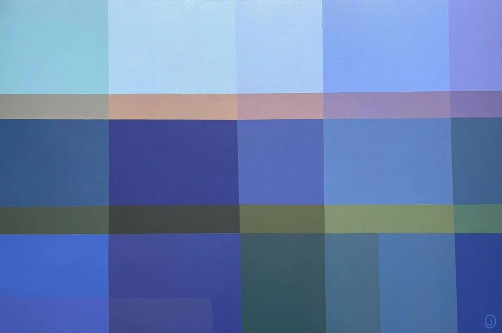 Ocean Promenade, Original Hand-Painted Canvas By Charlotte De Pace
