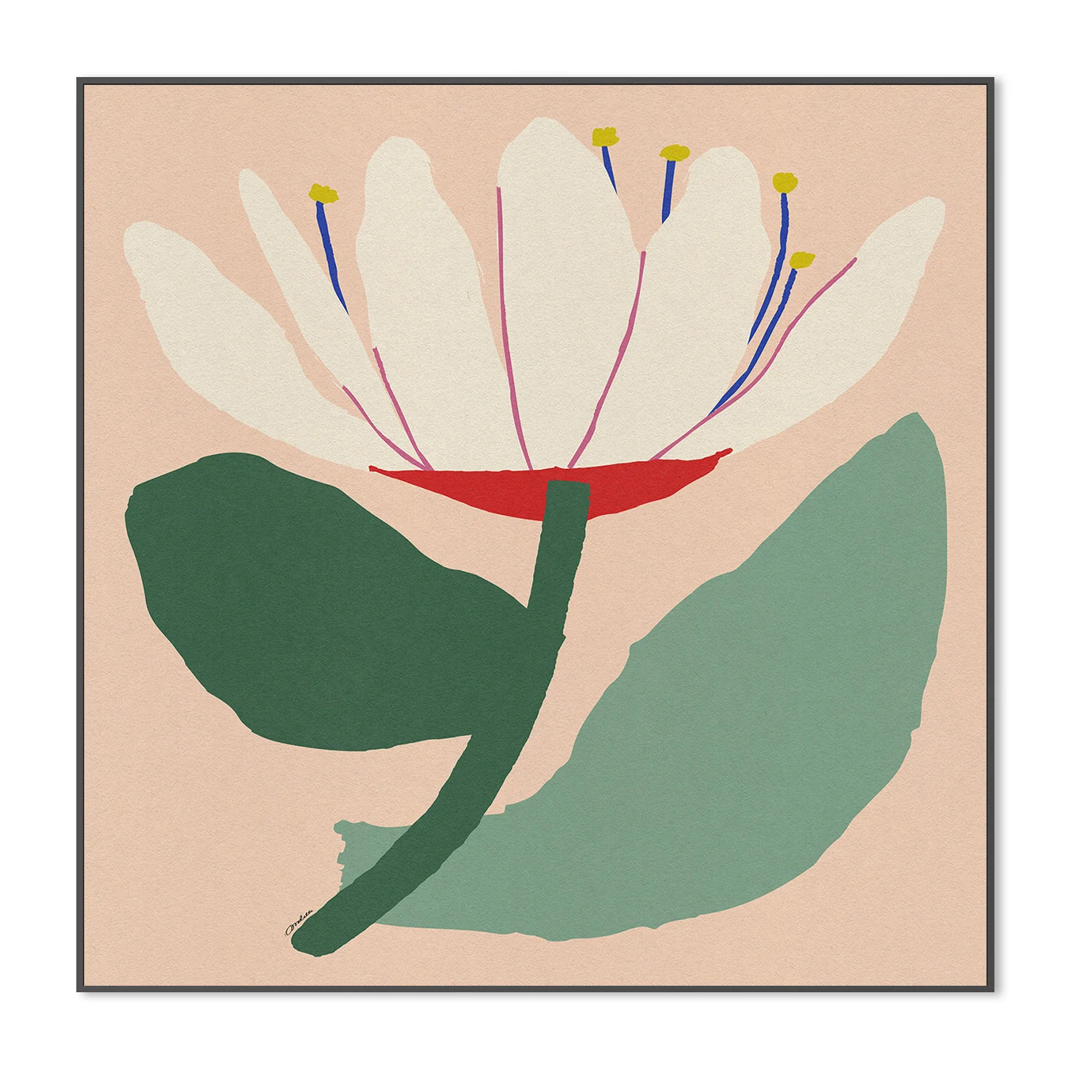 Open White Flower - Image 3