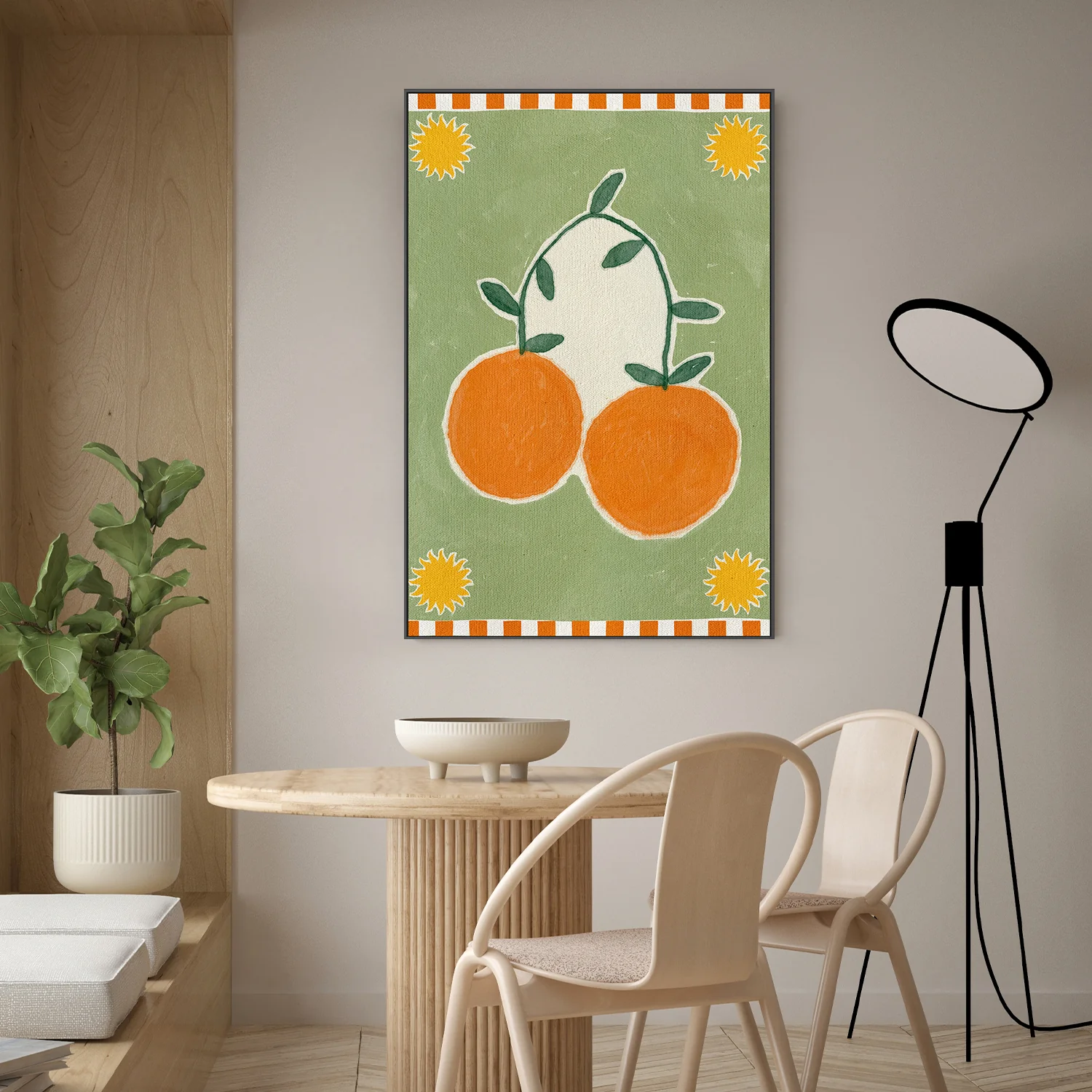 Orange Fruit On Green Background - Image 7