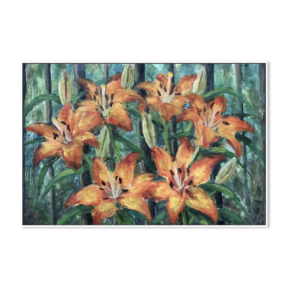 Orange Lilies, Hand-Painted Canvas - Image 5