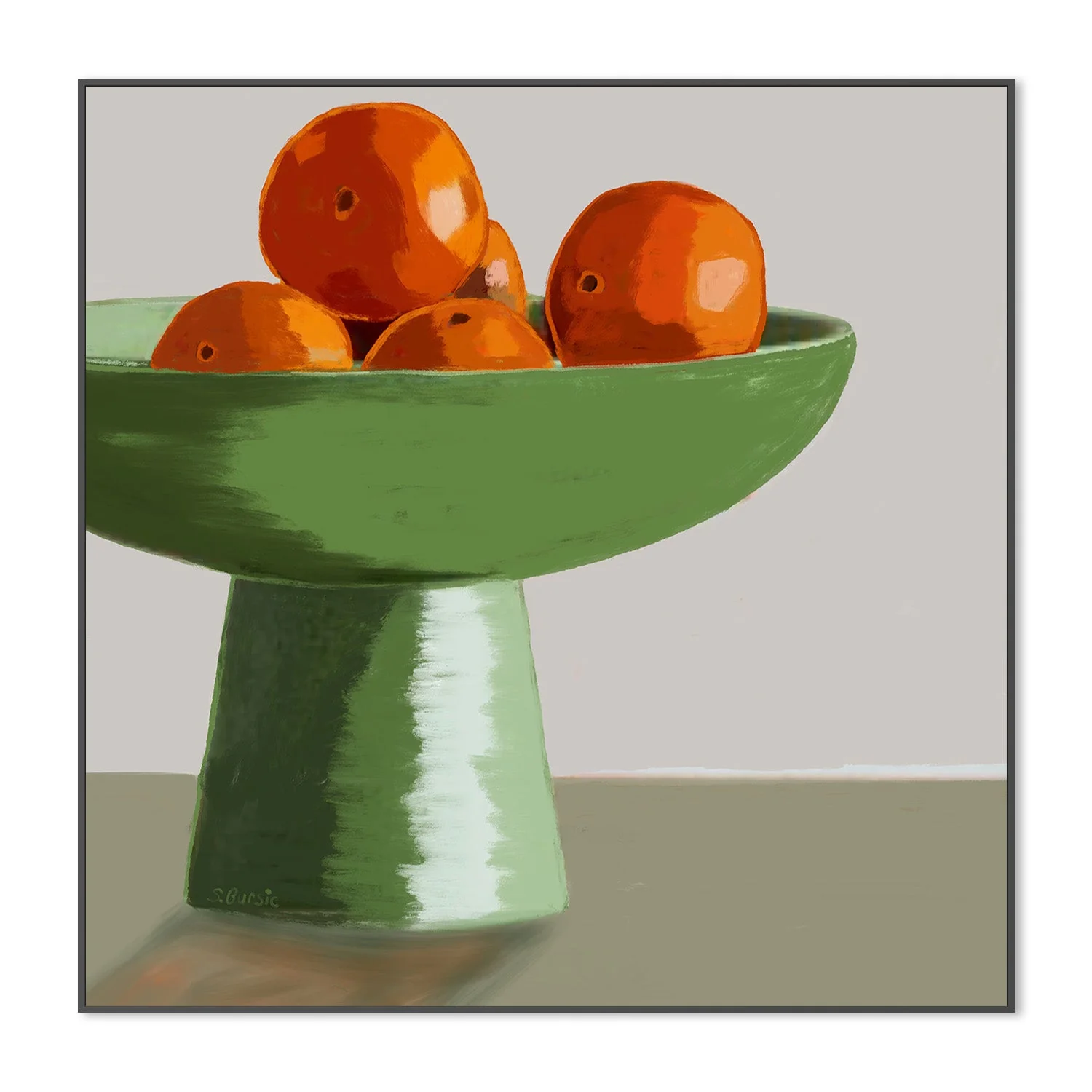 Oranges Green Bowl, Style A - Image 3