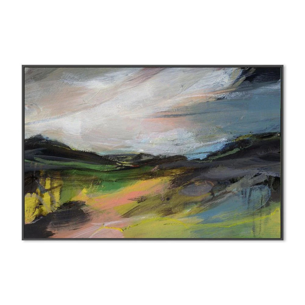 Over The Field , Hand-painted Canvas - Image 3