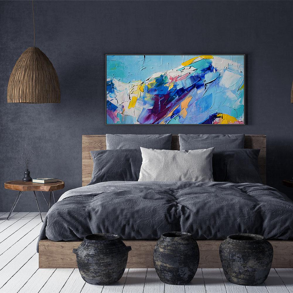 Over The Hill , Hand-painted Canvas - Image 6