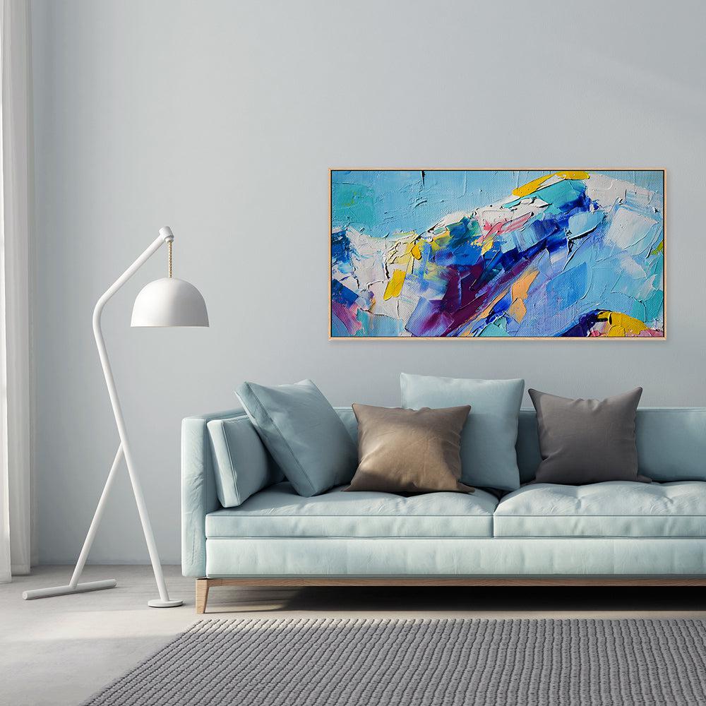 Over The Hill , Hand-painted Canvas - Image 8