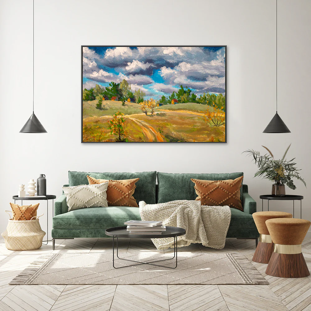 Over The Hills, Hand-Painted Canvas - Image 7