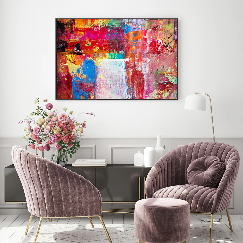 Paint Me In Red, Hand-Painted Canvas - Image 2