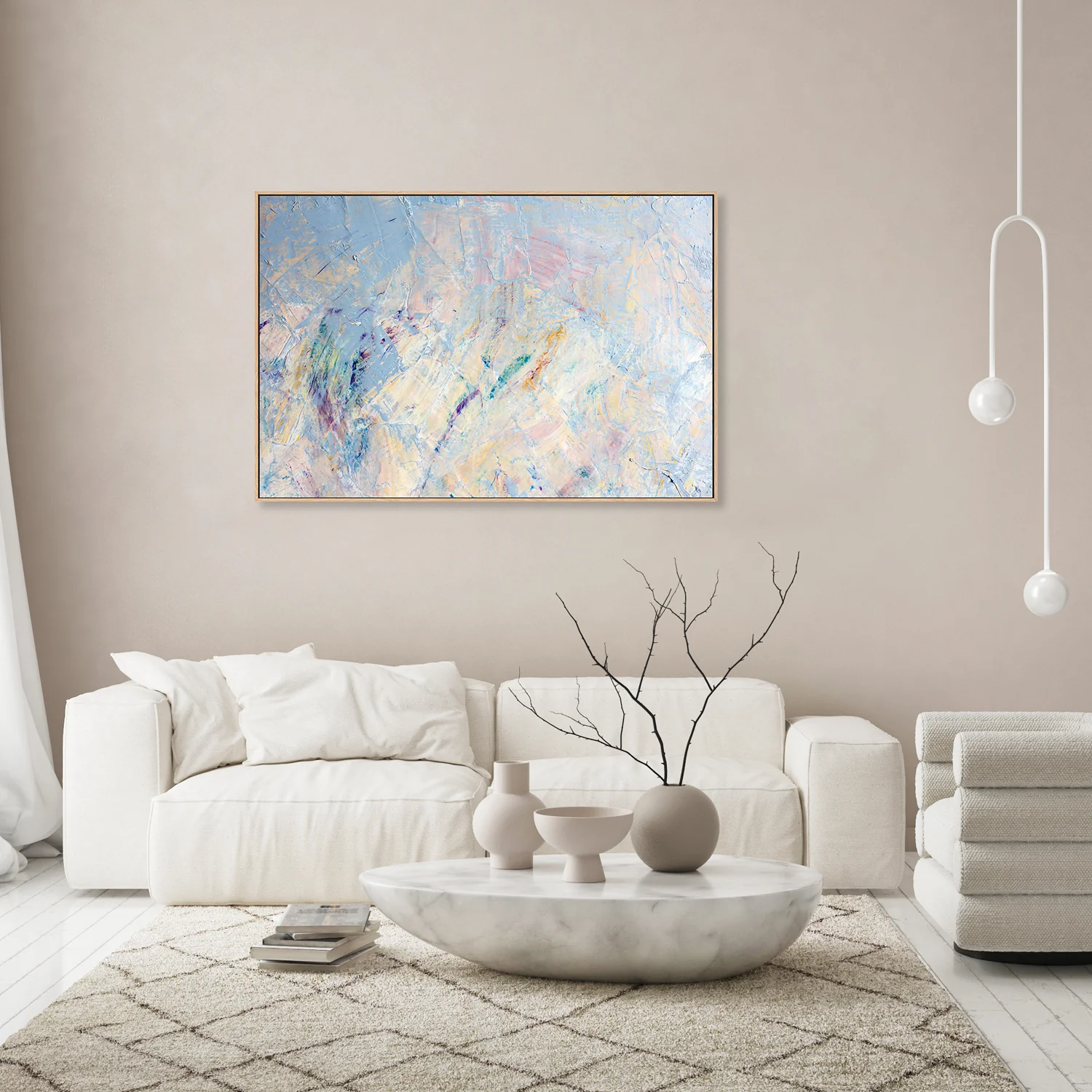 Painting In Pastel, Hand-Painted Canvas - Image 2