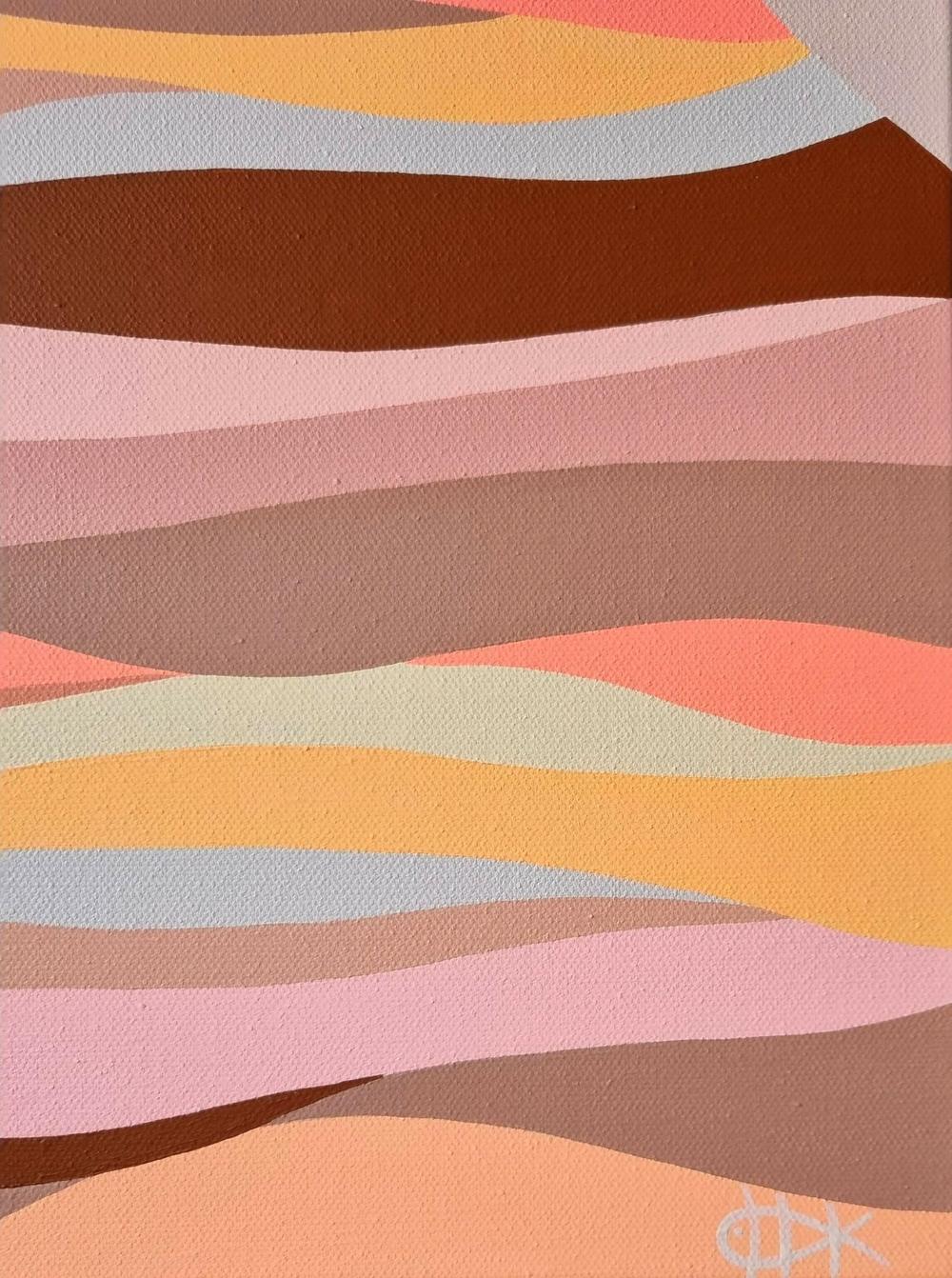 Palm Springs #7, Original Hand-Painted Canvas By Michelle Jirsensky - Image 4