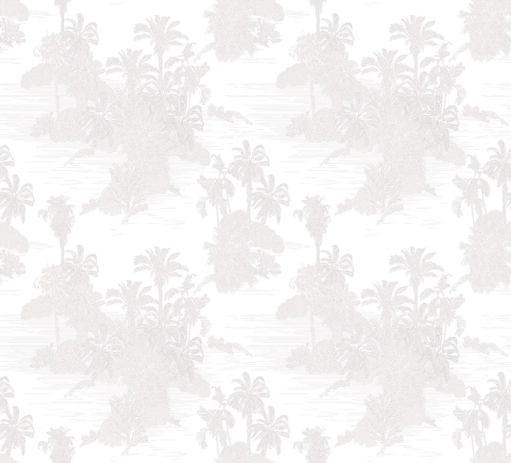 Palmtree Ivory Wallpaper
