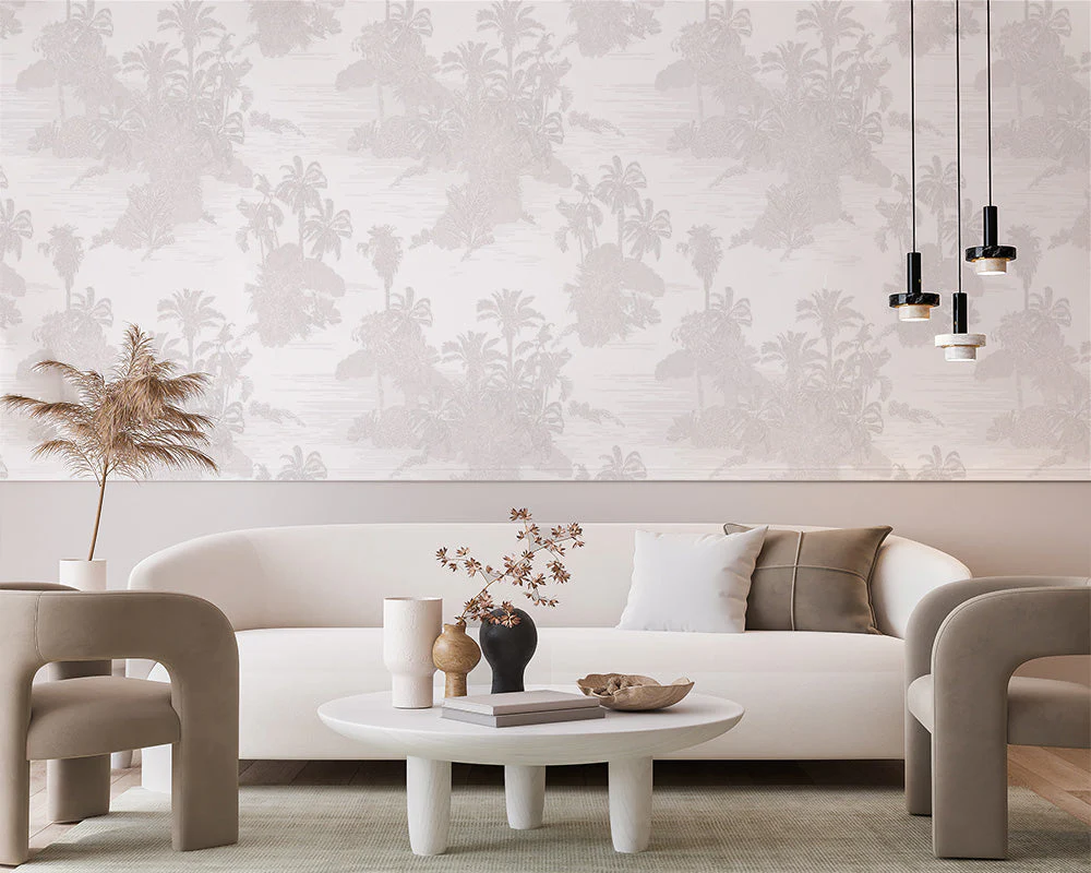 Palmtree Ivory Wallpaper - Image 2