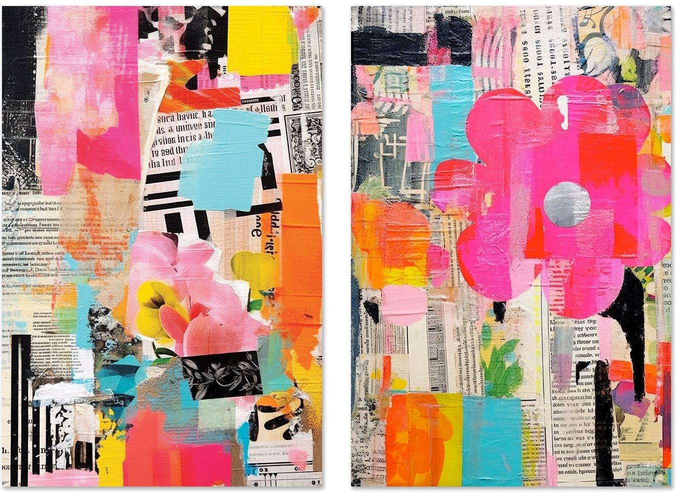 Paper Snippets, Style B & C, Set Of 2