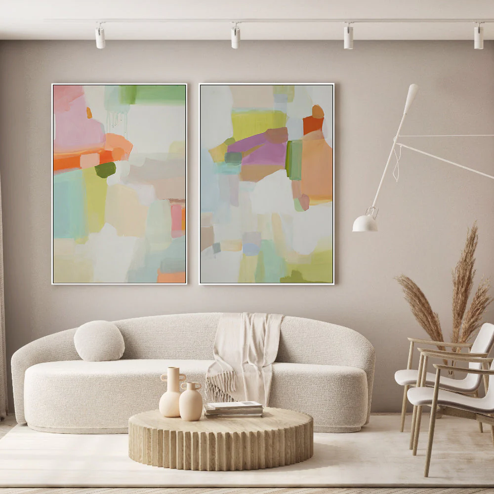 Pastel Abstract, Style A & B, Set of 2 - Image 2