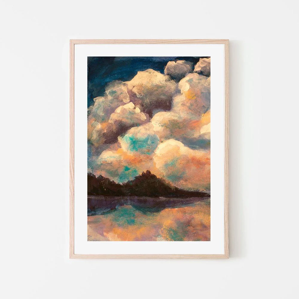 Pastel Clouds, Hand-Painted Canvas - Image 6