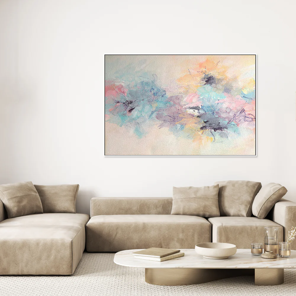 Pastel Confetti, Style B , Hand-Painted Canvas - Image 7
