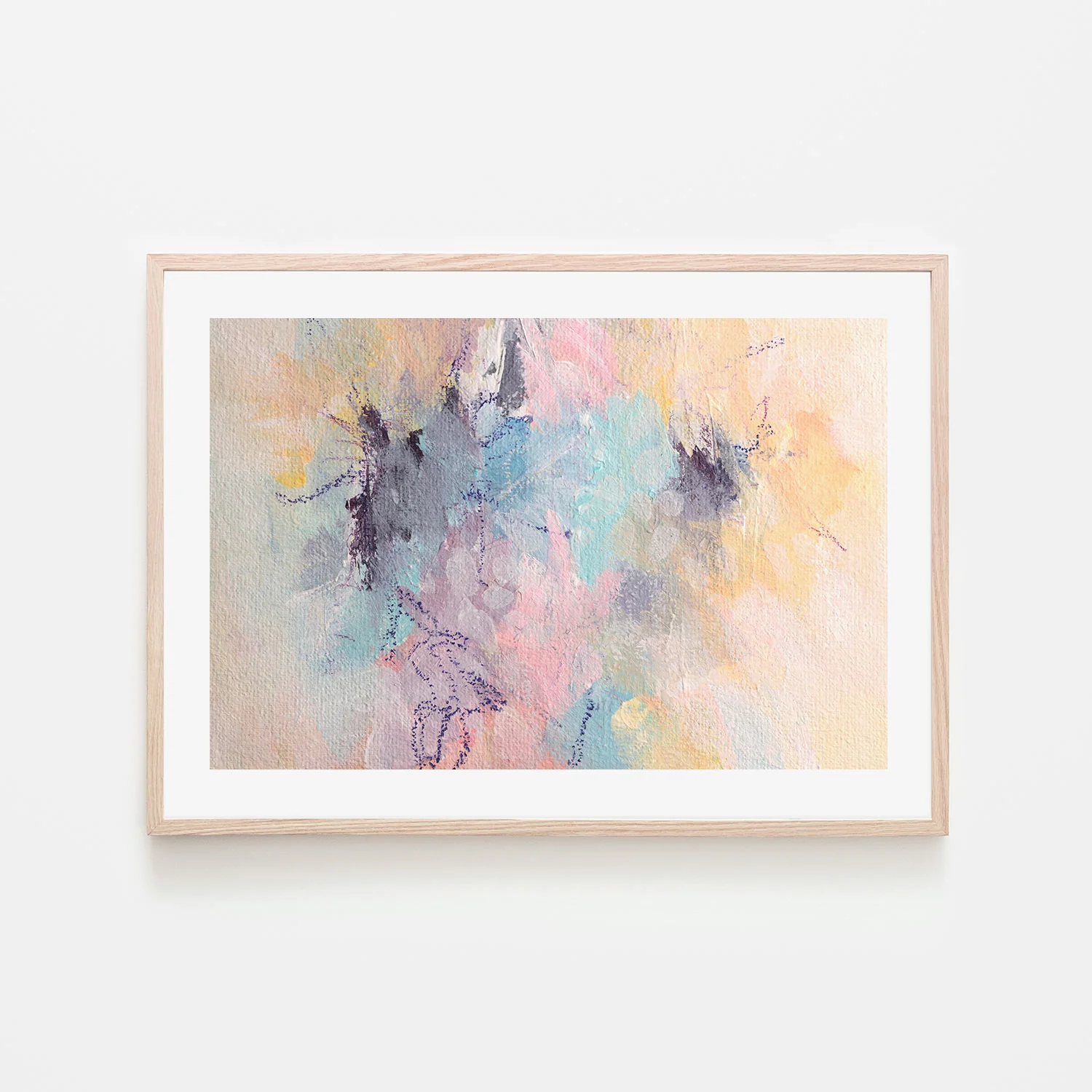 Pastel Confetti, Style C , Hand-Painted Canvas - Image 6