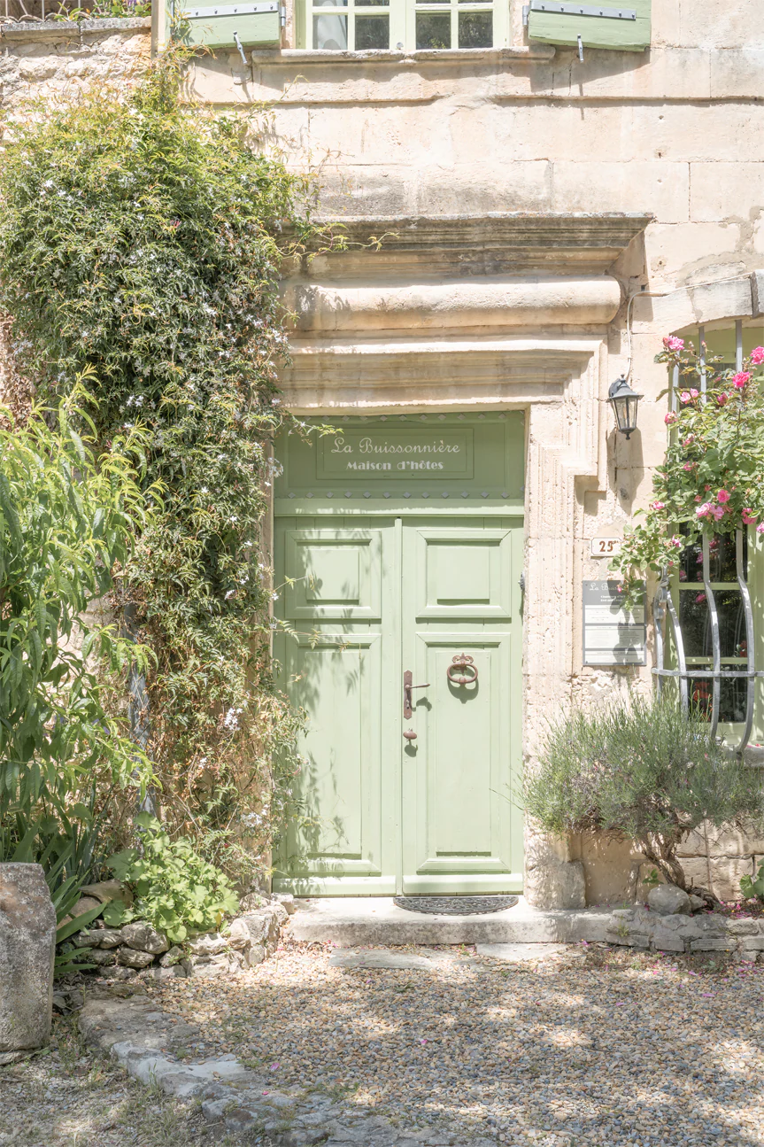 Pastel Green Door