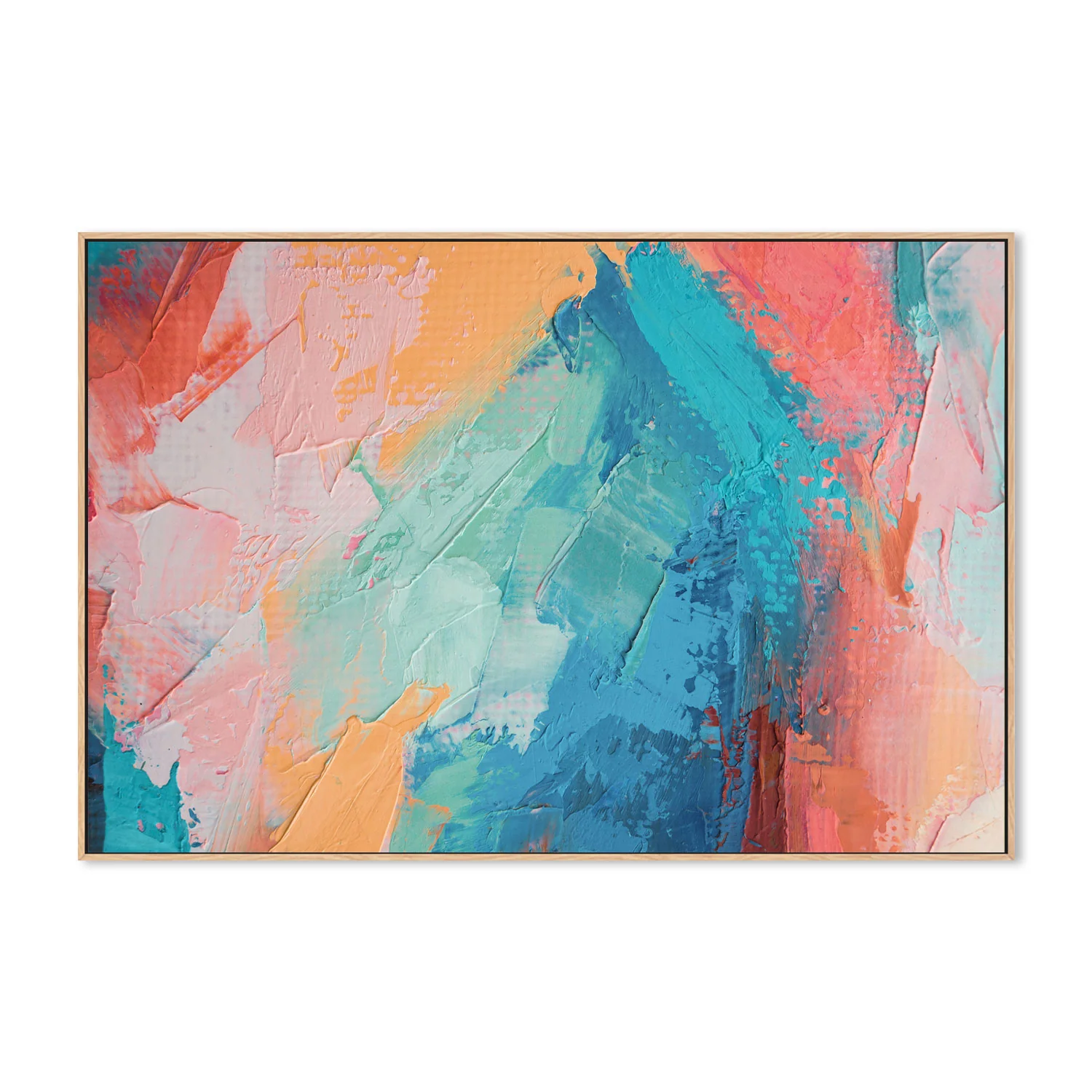 Pastel In My Mind, Hand-Painted Canvas - Image 4