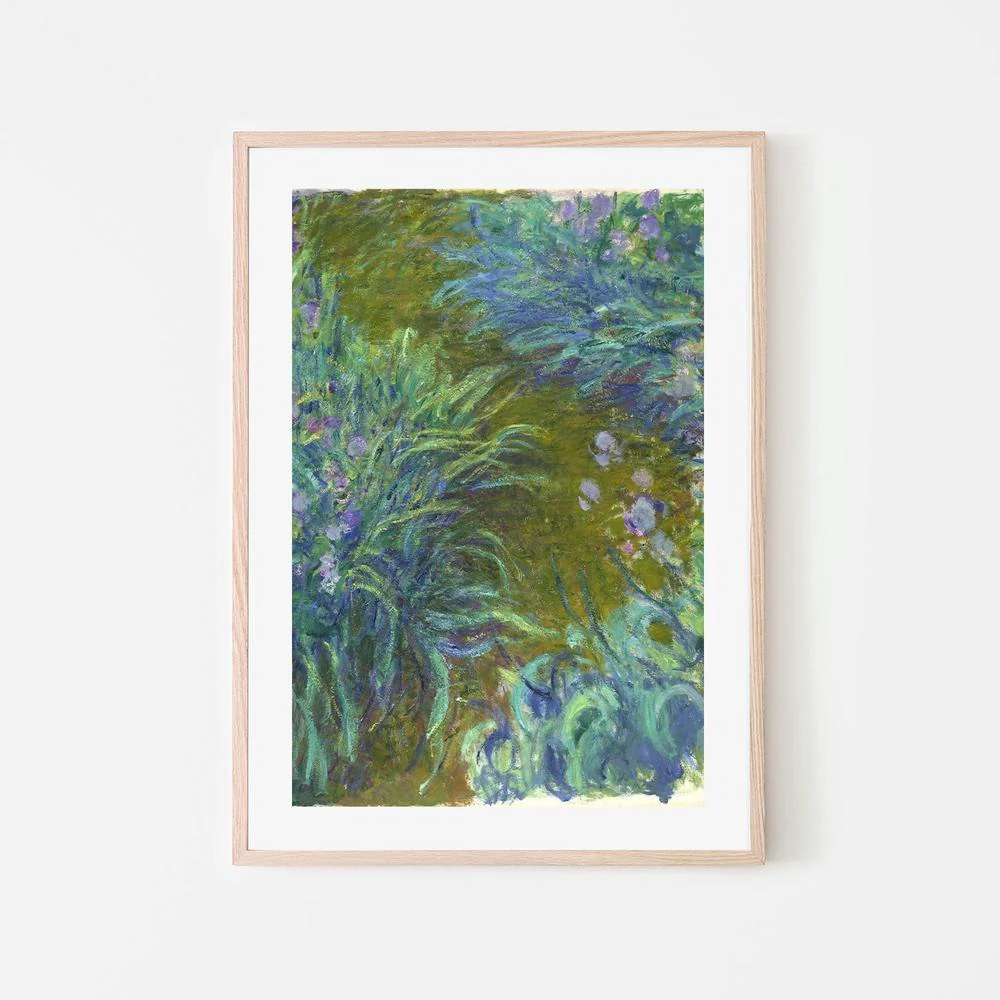 Path through the Irises 02 1914 , By Monet - Image 6
